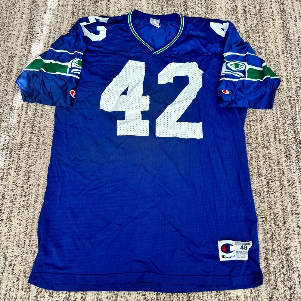 Vintage Mike Warren Seahawks Champion Jersey - Size Large